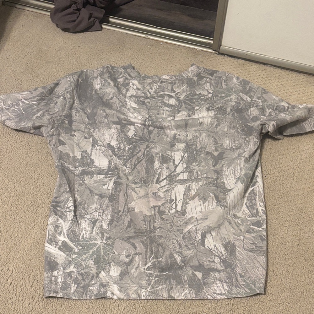 Hollister Gray Camouflage Boxy Fit Tee